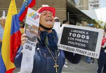 Protestas en Caracas por resultados electorales en Venezuela