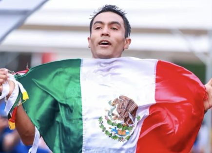 Corredor mexicano campeón mundial en 5000m M40 en Suecia