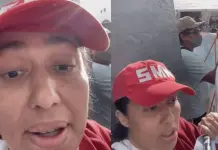 Protesta en el asta bandera: Madre buscadora clama justicia Protesta en el asta bandera: Madre buscadora clama justicia