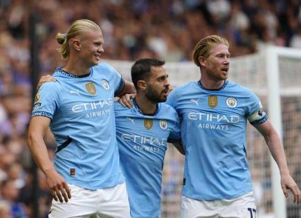 Triunfo del Manchester City con gol de Haaland sobre el Chelsea