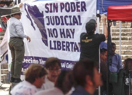 Jueces y empleados judiciales exigen reunión con diputados mexicanos para abordar reforma