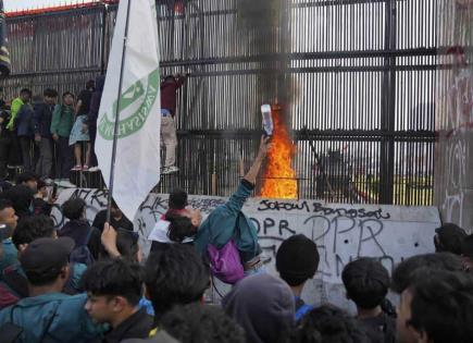 Protestas en Indonesia por reformas electorales en el parlamento