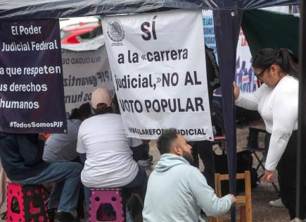 Continúan protestas de trabajadores del PJF en los estados