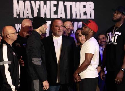 Todo listo para exhibición Mayweather Jr. vs Gotti III en la CDMX