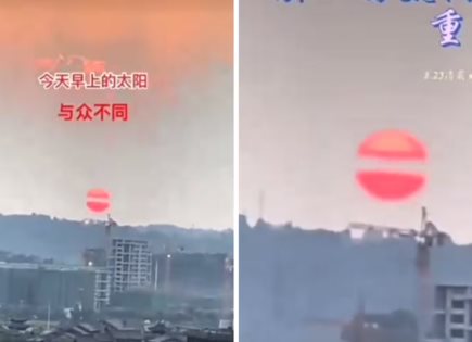 El Misterioso Sol Partido en China