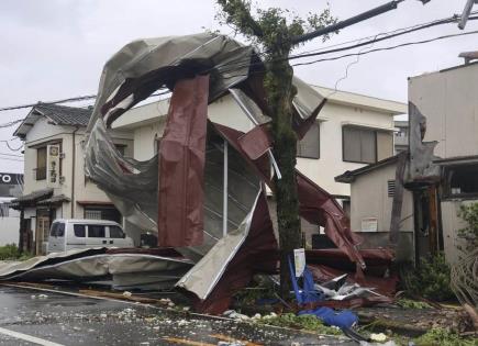 Impacto del tifón Shanshan en Japón