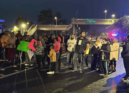 Protesta vecinal por falta de agua en Naucalpan