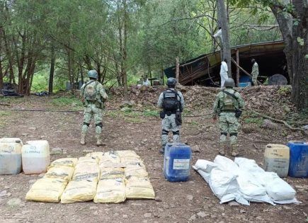 Ejército Mexicano desarticula laboratorio del crimen organizado