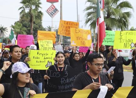 Protesta Estudiantes de Derecho en México