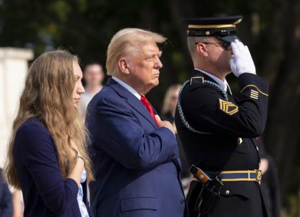 Reunión entre Trump y familias de militares caídos en Arlington