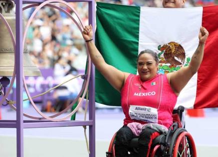 Gloria Zarza da primer oro de México en Paralímpicos