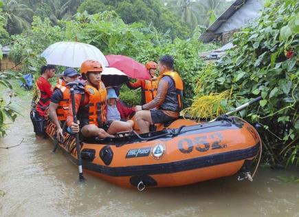 Impacto de la tormenta en Filipinas