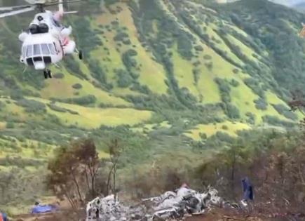 Rescate exitoso tras accidente de helicóptero en Oriente Lejano de Rusia