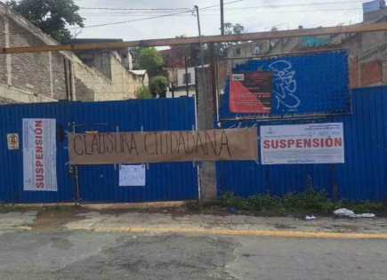 Vecinos de Naucalpan logran suspender obra de gasera en protesta