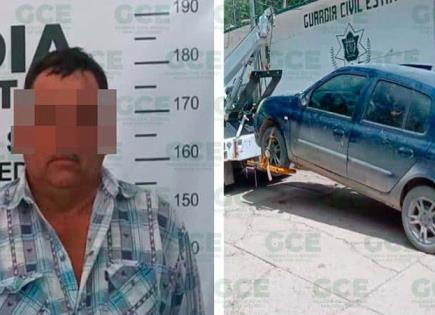 Conductor traía carro con placas ajenas