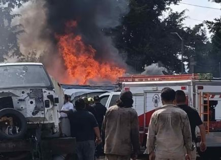 Corto Circuito Genera Incendio en Cuautitlán Izcalli