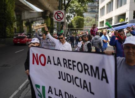 Manifestaciones y protestas en el Senado por reforma judicial