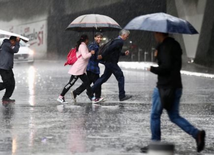 Alerta Amarilla por lluvias fuertes en CDMX