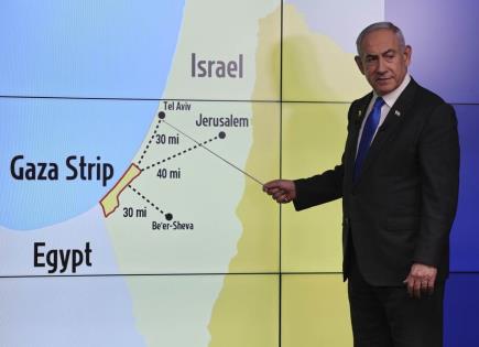 Postura de Benjamin Netanyahu sobre el control de la frontera en Gaza