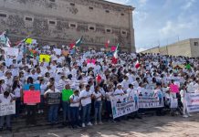 Protesta de Trabajadores del PJF en Cámara de Diputados