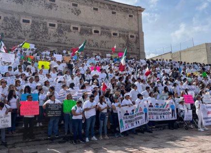 Protesta de Trabajadores del PJF en Cámara de Diputados