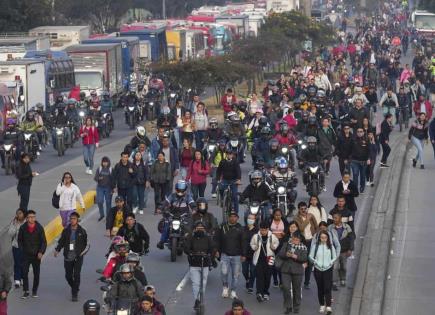 Protesta de Transportistas en Colombia por Alza del Diésel