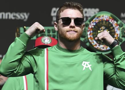 Apoyo de Canelo Álvarez a la Selección Mexicana en el Rose Bowl Stadium