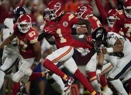 Debut triunfal de Xavier Worthy con los Chiefs de Kansas City