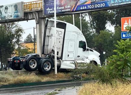 Se registran dos accidentes en Soledad tras las lluvias