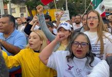 Trabajadores del Poder Judicial protestan en el Senado por Reforma Judicial