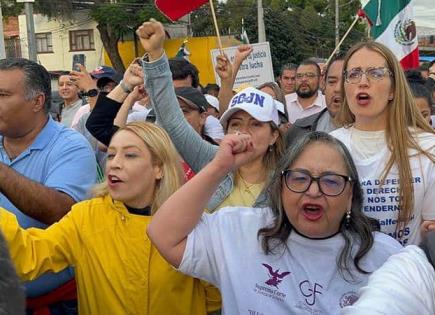 Trabajadores del Poder Judicial protestan en el Senado por Reforma Judicial