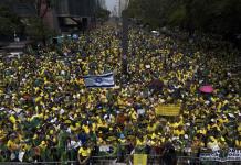 Protesta de simpatizantes de Bolsonaro en Sao Paulo por bloqueo de X