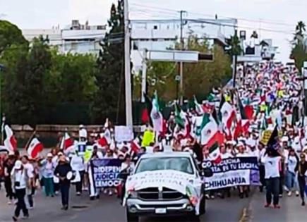 Protestas y manifestaciones en Chihuahua y Ciudad Juárez contra la Reforma Judicial