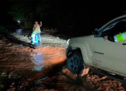 Tormentas en Colima dejan a 53 personas aisladas en Villa de Álvarez