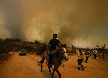 Detenido bombero por incendios en Valparaíso, Chile