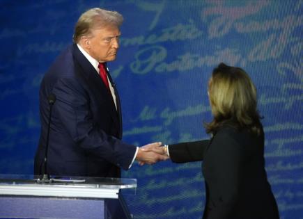 Intenso enfrentamiento entre Kamala Harris y Donald Trump