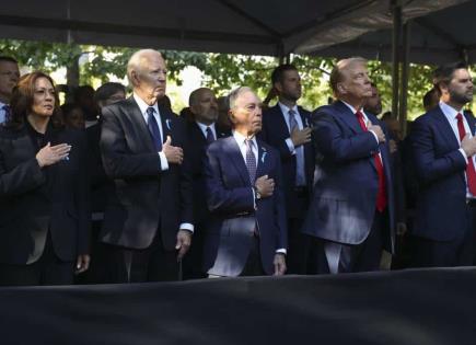 Aniversario del 11Sep reúne a Biden, Harris y Trump en la zona cero