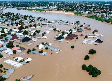 Colapsa presa en Nigeria