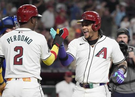 Victoria aplastante de los Diamondbacks sobre los Rangers de Texas