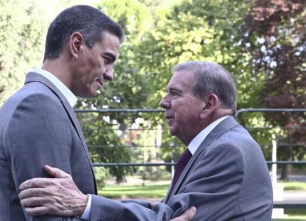 Encuentro entre Pedro Sánchez y Edmundo González