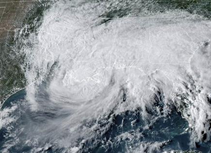 Impacto del huracán Francine en la costa de Luisiana