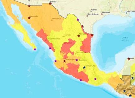 Incluye EU a SLP en alerta de viaje