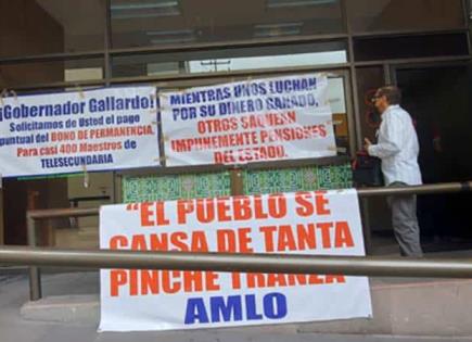 Teledocentes toman Pensiones por impago