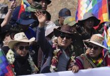 Evo Morales lidera marcha en Bolivia contra la crisis económica