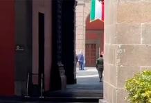 Participaci&oacute;n de AMLO en el Simulacro Nacional 2024 en Palacio Nacional