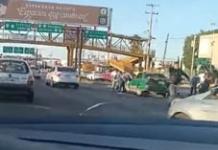 Autoridades Atienden Choque Vehicular en Salvador Nava