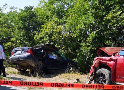 Padre e hijo, las víctimas del accidente en la Valles-Tampico