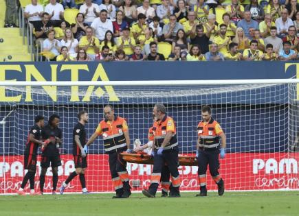 Lesión de rodilla de Ter Stegen en partido Barcelona vs Villarreal