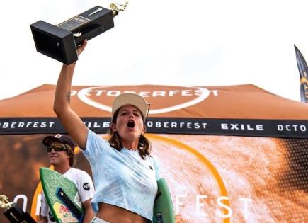 Mexicana es bicampeona mundial de Skimboard