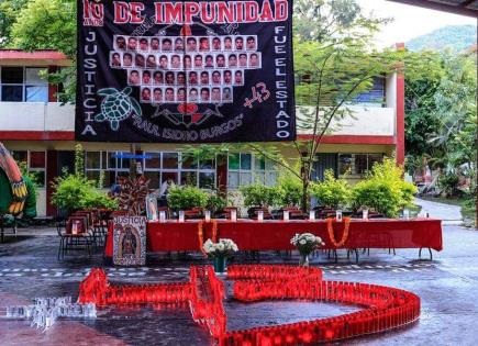 La escuela de Ayotzinapa, 10 años después de la desaparición de los 43 estudiantes